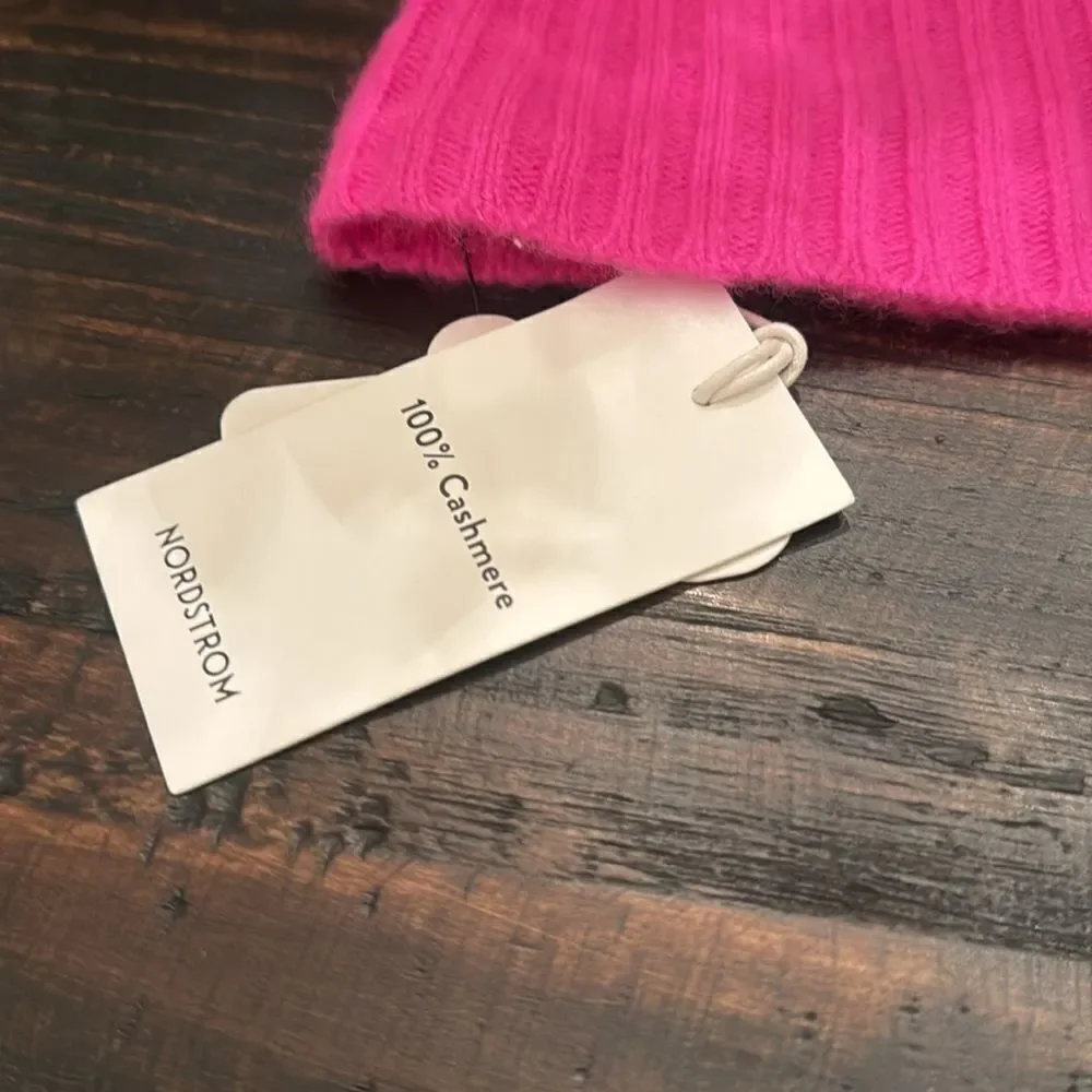 NWT Nordstrom cashmere beanie